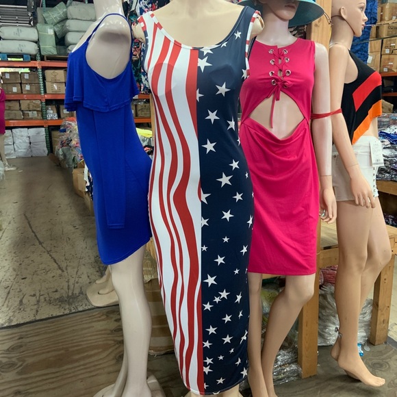 Superb Red White & Blue Maxi Dress - Picture 3 of 8